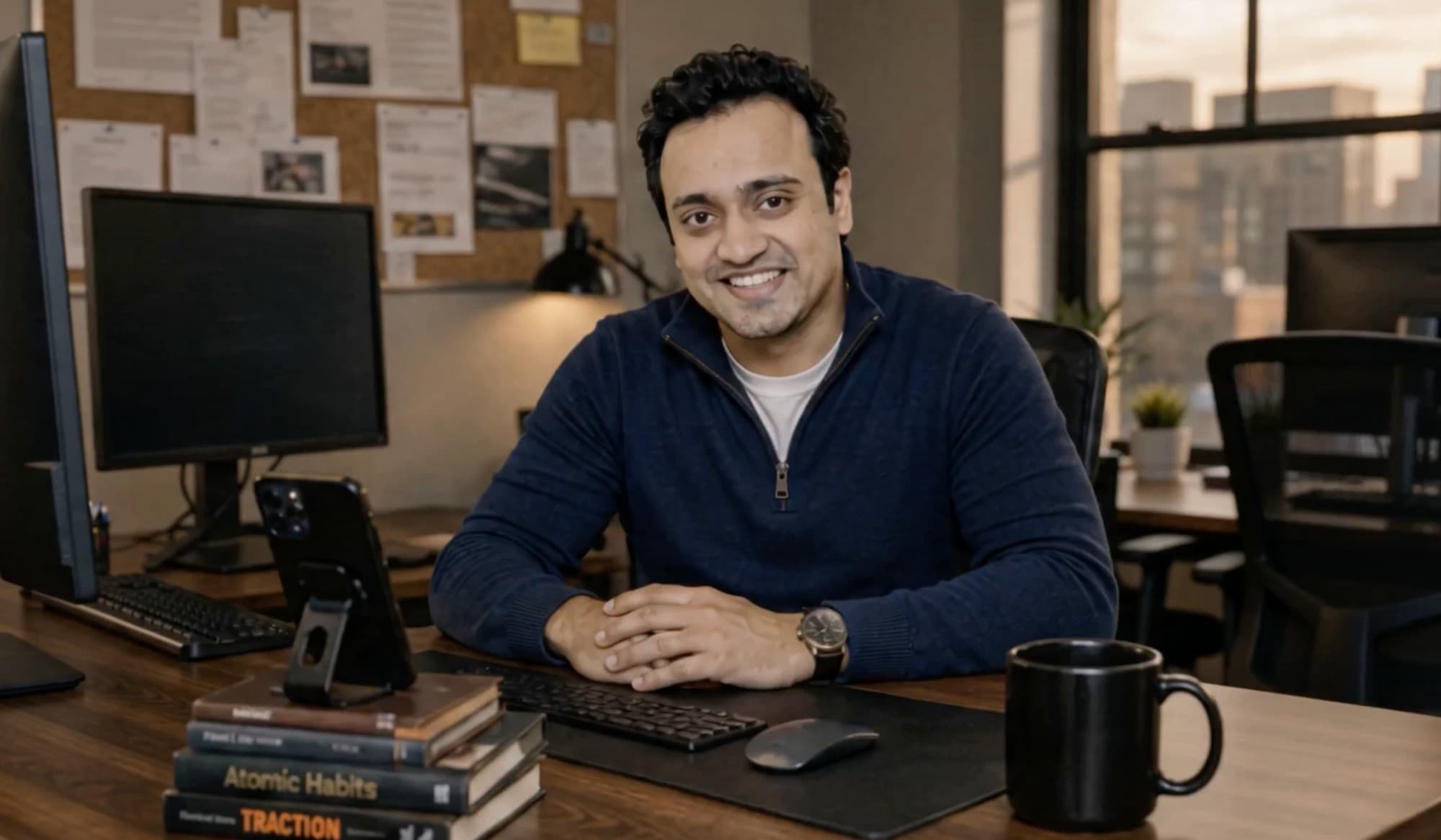Tarun Kapoor at the MVA Leads desk.